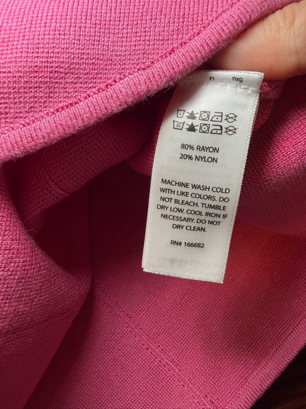 House of Harlow 1960 Barbie Pink Ribbed Knit Structured Cropped Tank Size L - Picture 7 of 7